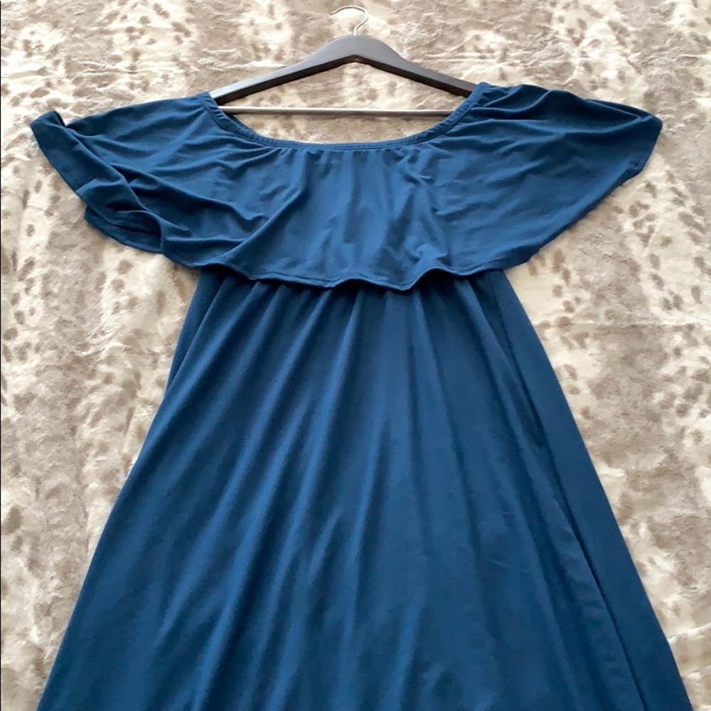 Maxi Maternity Dress - Teal